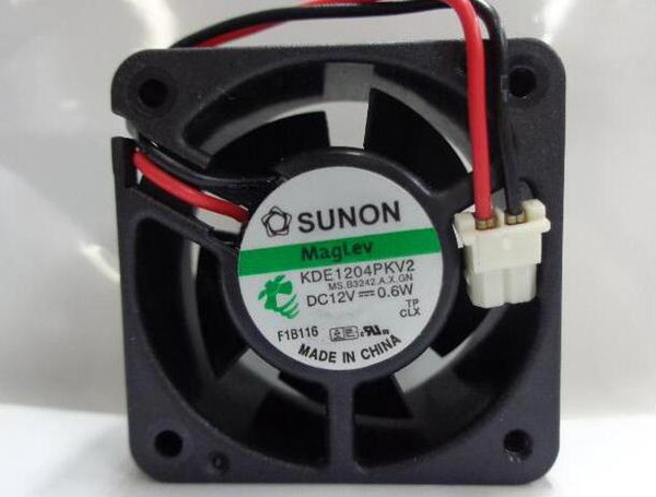 Orginal SUNON KDE1204PKV2 MS.B3242.A.X.GN DC12V 0.6W 4cm 4020 2 Wires 2 Pins Connector square DC Fan