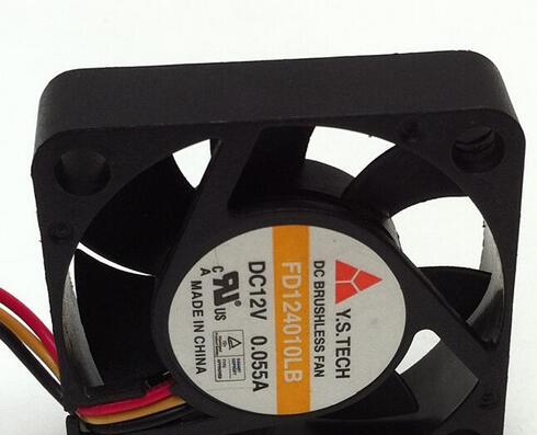 Y.S.TECH 4010 FD124010LB 12V 0.055A 3 Wires Cooling fan