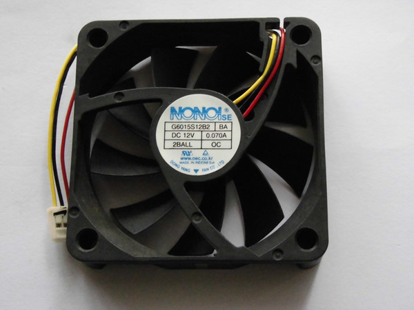NONO 6015 G6015S12B2 BA 12V 0.07A 3Wire HLT5087 HLT5687 HLT6187 HLT5687SAX/XAA HLT6187SX/XAA Cooling Fan