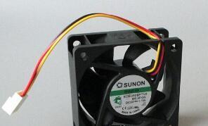 Original SUNON 6025 KDE0506PTV2 MS.AF.GN Hydraulic bearing cooling fan with 5V 1.1W 60*60*25mm 3 Wires 3Pins Connector