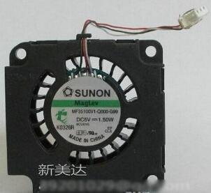 Original SUNON MF35100V1-Q000-G99 3.5CM DC Blower with 5V 1.50W 35X35X10MM Hydraulic bearing 3 Wires