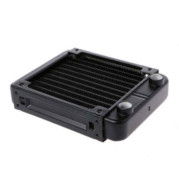 120mm Aluminum Computer Radiator Water Cooler 10 Tube CPU Heat Sink Exchanger