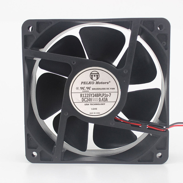 For PELKO MOTORS R1225Y24BPLP1S-7 24V 0.43A 120*120*25mm cooling fan