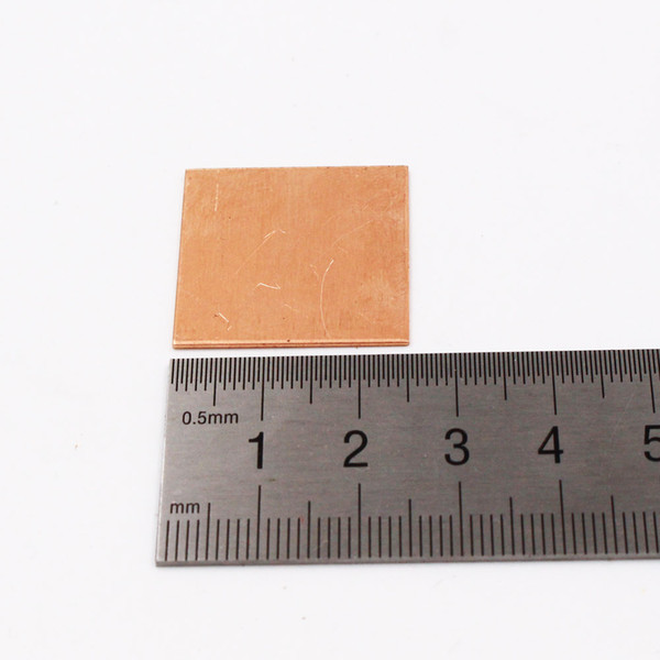 New 10 pcs 25mmx25mmx0.8mm 1.0mm 1.5mm Heatsink Copper Shim Thermal Pads For CPU GPU Repair Heatsink