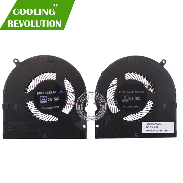 New FOR Razer Blade 15 RZ09-02385E92 Original CPU GPU Cooling Fan DFS2001053E0T 0FKMW0000H DFS551205WQ0T 0FKMV0000H DC 5V 0.5A