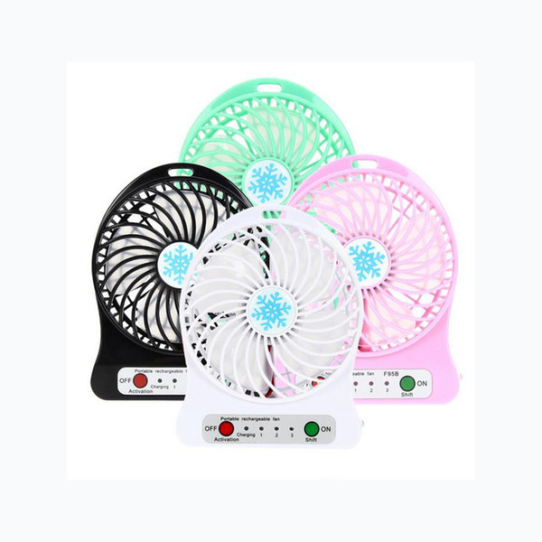 Mini USB Fan For Summer Office Portable Mini Usb Fan Rechargeable 2200mAh Li-ion Battery Multifunctional Cooling Fan