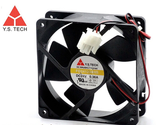 Y.S.TECH FD241238HB 120*120*38 24V 0.36A 12cm dual ball converter fan