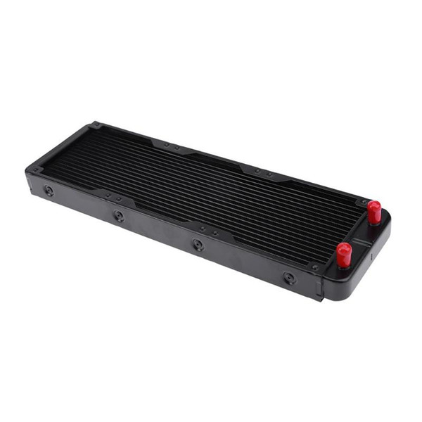 Black 360mm Aluminum Computer Water Cooling Radiator 18 Tubes Heat Exchanger Thread Radiator For PC Cooling System