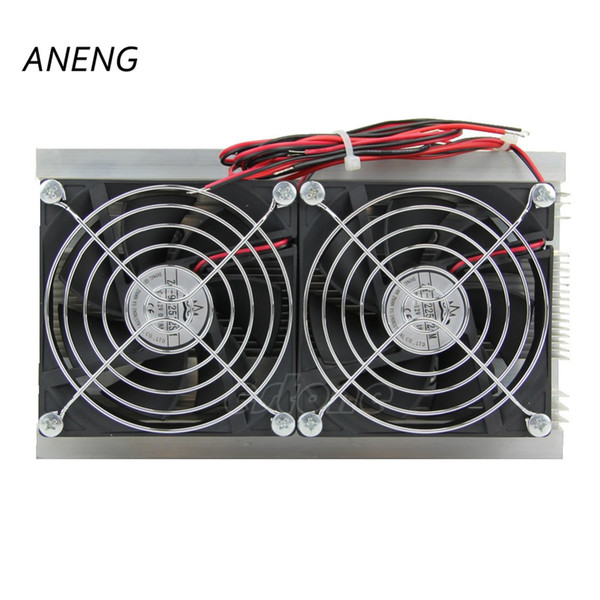 ANENG 1PC Thermoelectric Peltier Refrigeration Cooling System Kit Cooler Double Fan New
