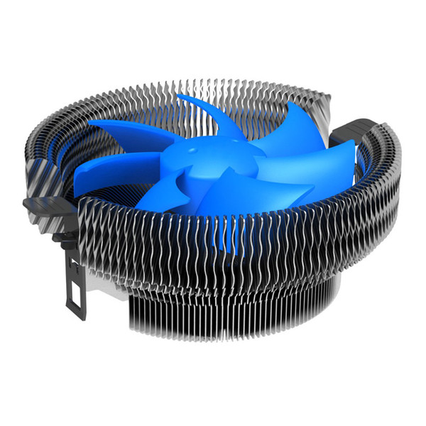 Wholesale- Newest 25dBA Low Noise 3pin CPU Cooler with 90mm Detachable Fan for Intel LGA 775/ LGA 1155X, for AM2/AM2+/AM3/FM1 - Blue