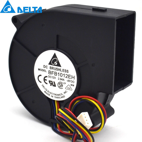 BFB1012EH 9733 12V 2.94A 9cm 4wire double ball air fan centrifugal turbine blower 9cm 4wire