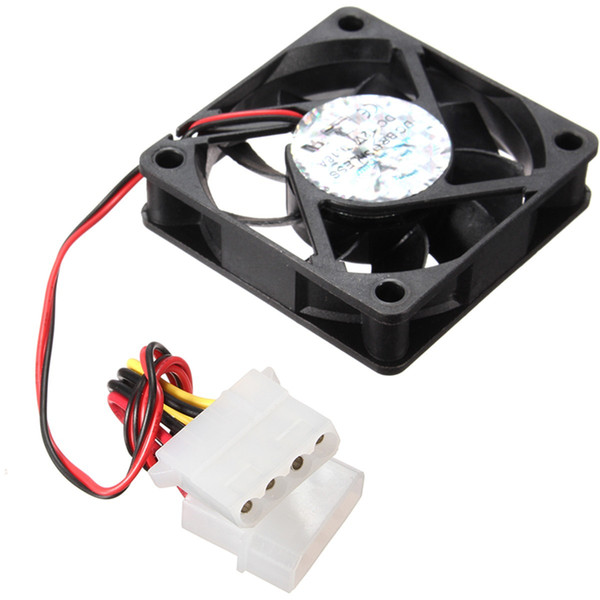 Wholesale- 4Pin DC 12V 60mm x 60mm x 15MM Computer CPU Cooler Cooling Fan PC