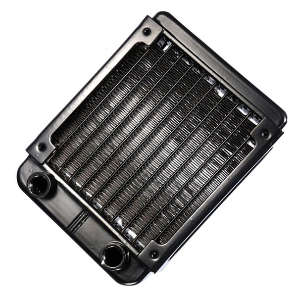 Wholesale- CAA-G1/4 90mm Aluminium Heat Radiator For PC CPU Water Cooling Heatsink Black