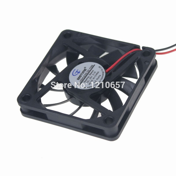 Wholesale- 5PCS LOT Gdstime 60mm 6010 6cm 60x10mm DC 24V 2P Cooling Cooler Fan