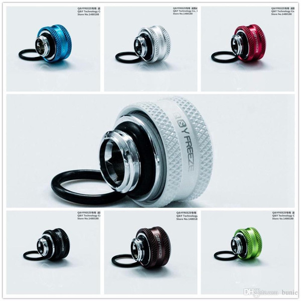 Wholesale- 4pcs OD14mm Hard tube fitting - FREEZEMOD water cooling fittings G1/4'' external thread with allen key hole. YGKN-C14MM