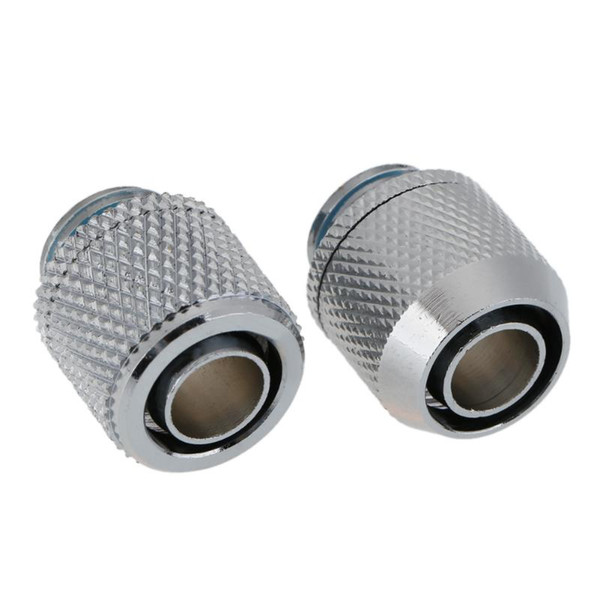 G1/4 External Fitting Thread point flat double pagoda Soft Tube Connector for 9.5 X 12.7 mm PC Water Cooling System Tube