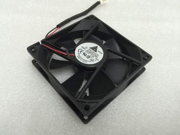 Free Shipping For Delta AUB0912VH, -5N79 DC 12V 0.60A 2-wire 2-Pin connector 100mm 92x92x25mm Server Square Cooling Fan