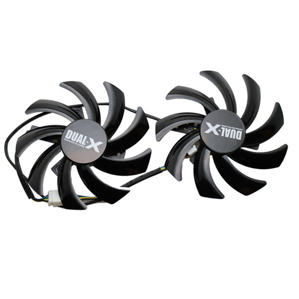 CoolerAge 2Pcs/set GTX1060/1070 GPU VGA Card Cooler Fan for MAXSUN GTX1060 GTX 1070 graphics card as replacement