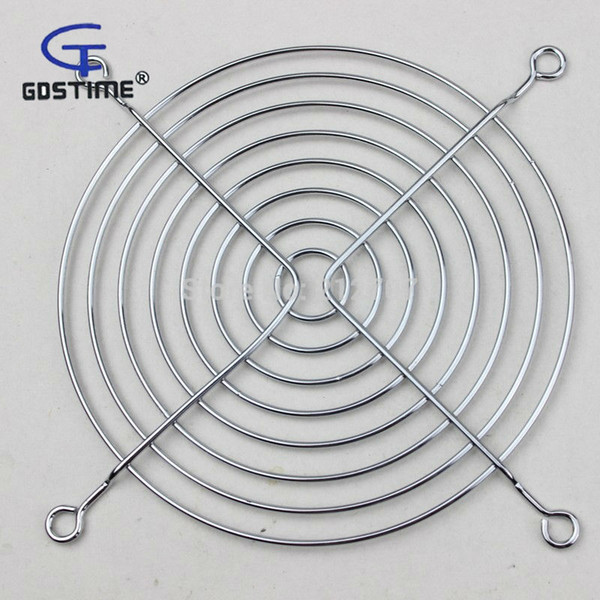 Wholesale- 2PCS Gdstime 12CM Metal Steel Cover Protective Net Filter Guard Fan Grill 120mm x 120mm