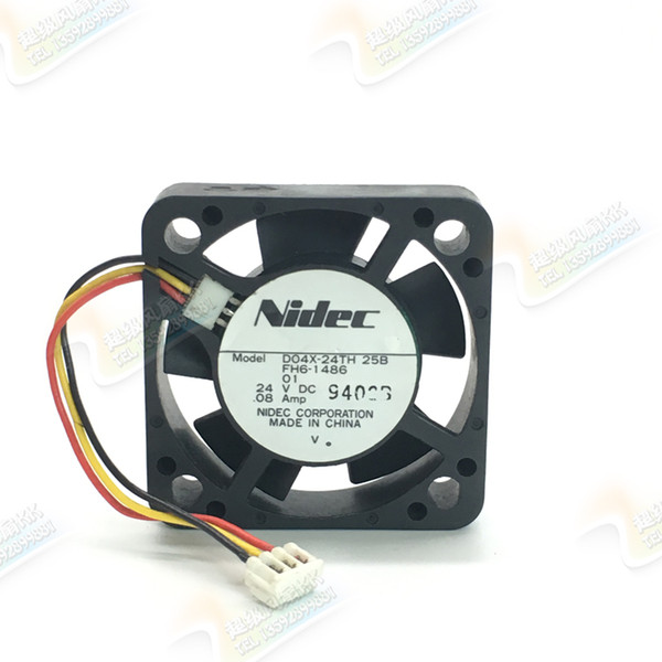 Original Nidec D04X-24TH 4010 4cm 24V 0.08A Inverter Cooling Fan