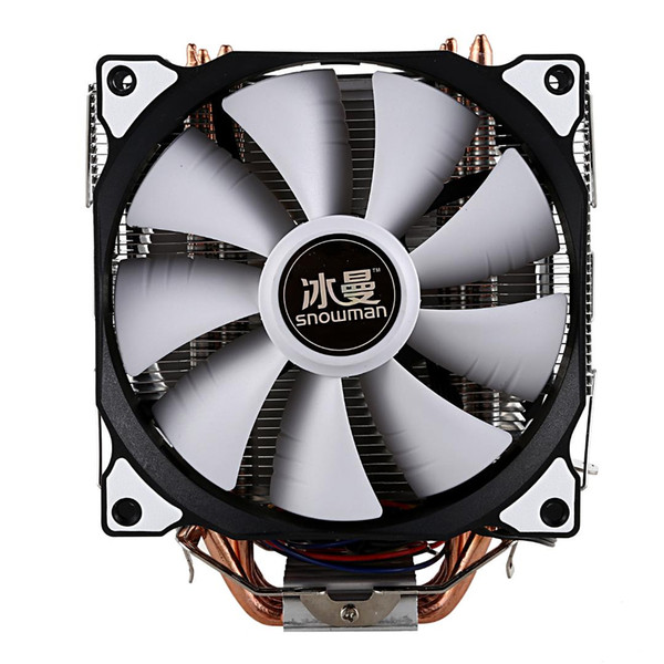 SNOWMAN CPU Cooler Master 5 Direct Contact Heatpipes freeze Tower Cooling System CPU Cooling Double Fan with PWM 2 Fans