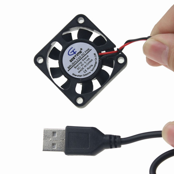 Wholesale- Gdstime 4010S 40mm x 40mm x 10mm 40mm Computer USB CPU Case 5V DC Cooling Fan