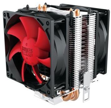 PCCOOLER 2pcs 8cm fans 2 heatpipes CPU cooler Redsea mini enhanced (HONGHAI mini ZENGQIANG) for multi-platform LGA115X/775/AM3/AM2/FM1/FM2