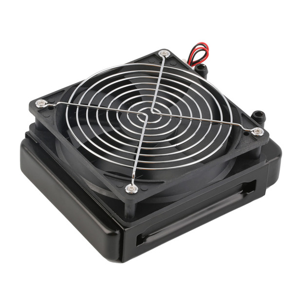 Wholesale- Newest 120mm Water Cooling CPU Cooler Row Heat Exchanger Radiator with Fan for PC Wholesale And Hot Sale