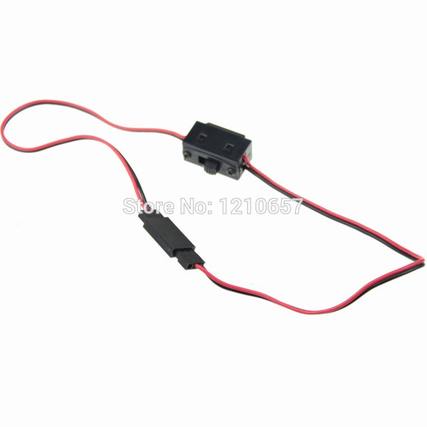 Wholesale- 10PCS lot R/C Battery Switch Receiver Battery On Off Futaba JR Plug Male / Female