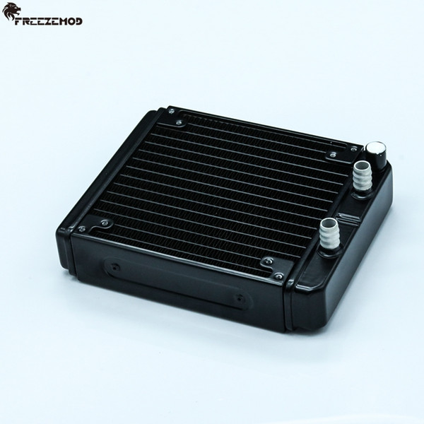 FREEZEMOD 140mm fin aluminium computer water discharge liquid heat exchanger radiator for 12cm/14cm fan. SR-L140F10