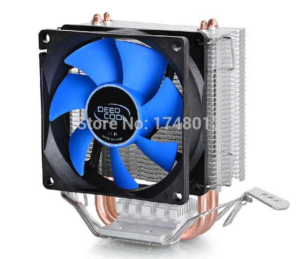 Wholesale- 2 heatpipe, for Intel LGA775/1155/1156/1150, for AMD FM1/FM2/AM3+/AM2+, CPU radiator CPU Fan, DeepCool ice mini Ultimate