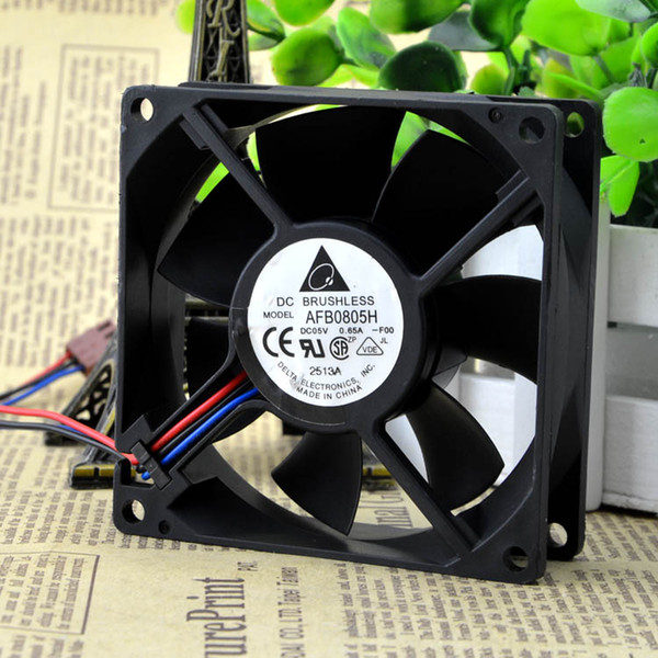 For new Delta 8025 8cm computer case / power supply fan 5V 0.65A AFB0805H-FOO speed measurement