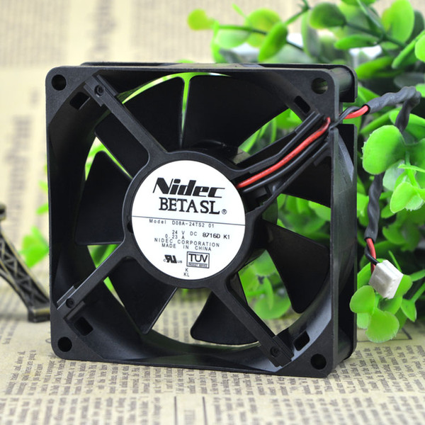 For original genuine NIDEC D08A-24TS2 01 24V 8CM 80X25MM inverter cooling fan