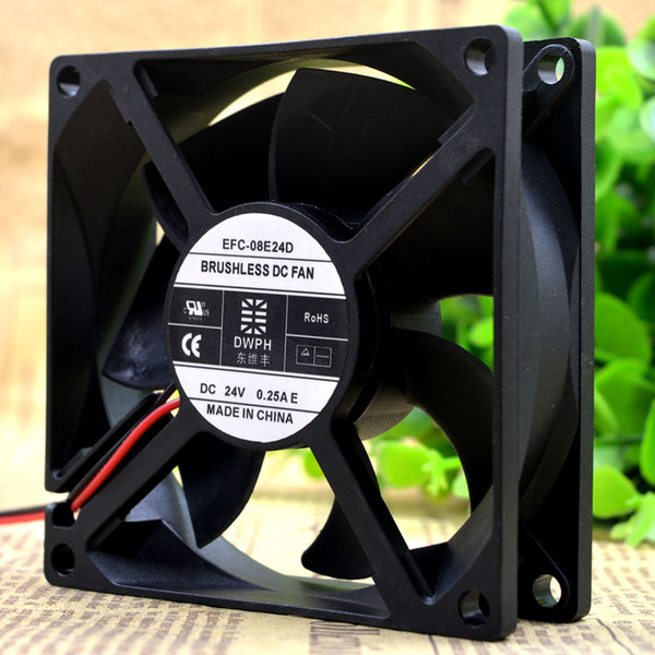 For original Dongweifeng EFC-08E24D-E001 24V 0.25A 8025 8 cm inverter fan