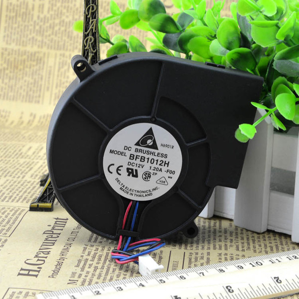 For BBQ Grill Exhaust Fan Centrifugal Turbine Blower BFB1012H 9733 12V 1.20A