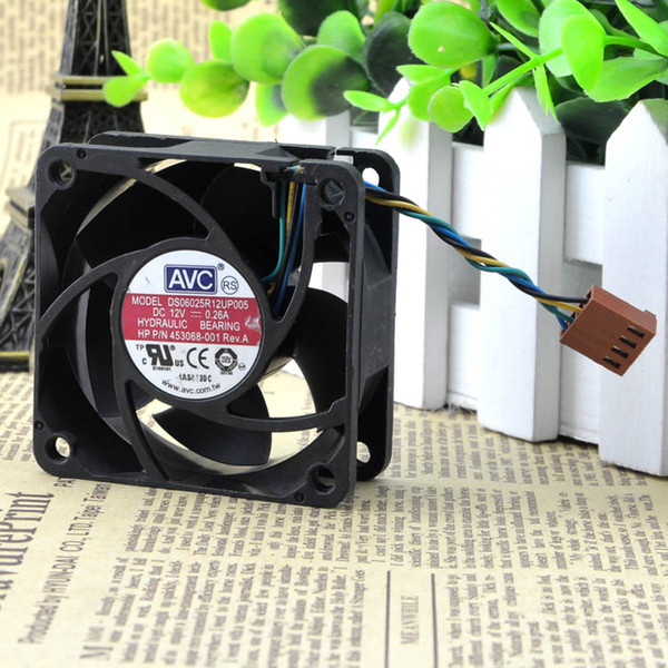 For original AVC 6025 12V 0.26A four-wire PWM speed control DS06025R12UP005 cooling fan