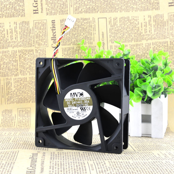 For AVC P1238B24H 12CM 12038 24V 0.35A four-wire inverter double ball cooling fan