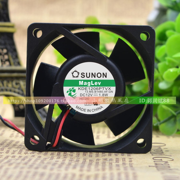 For original Jianzheng SUNON KDE1206PTVX 6025 6CM DC12V1.8W cooling fan