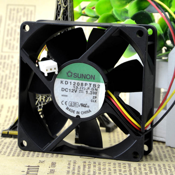 For high quality SUNON Jianzhan 8025 double ball 8cm8 cm chassis fan 12V KD1208PTB2