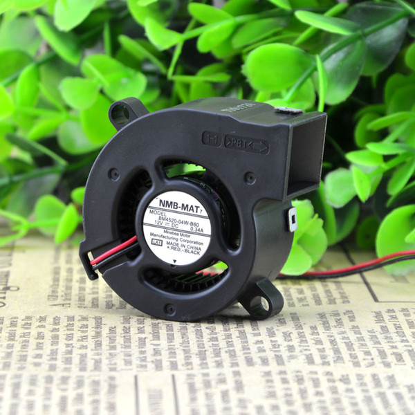 For NMB-MAT 4.5CM Double Ball Centrifugal Turbine Blower 12V 0.34A BM4520-04W-B60