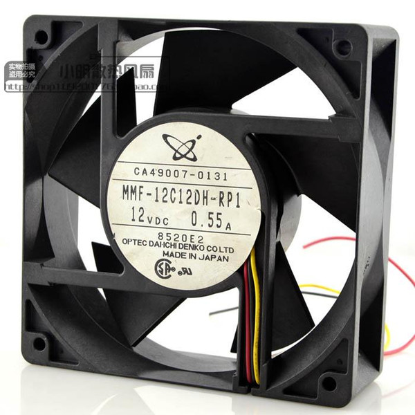 For Japan Mitsubishi MMF-12C12DH-RP1 DC12V 0.55A 12038 Cooling Fan Three-wire