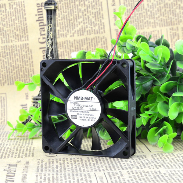 For 3106KL-04W-B40 DC12V 0.23A New Meiya NMB 80*80*15MM Axial Fan