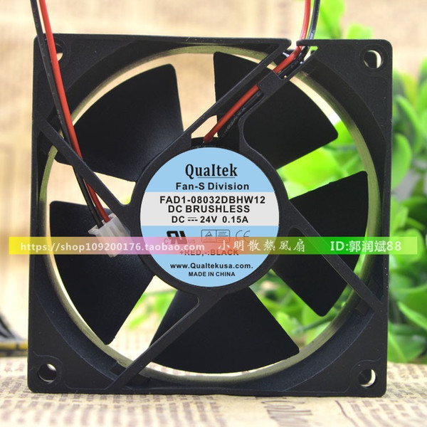 For FAD1-08032DBHW12 8032 24V 0.15A 8cm/CM Double Ball Cooling Fan