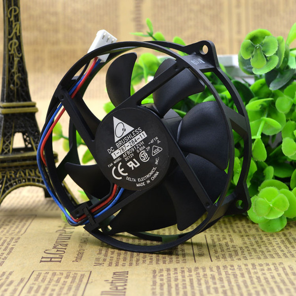 For Delta 9225 AFB0912VH 12V 0.60A three-line round computer CPU desktop host cooling fan