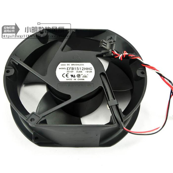 For Delta 17cm 17251 12v EFB1512HHG 3.20a Industrial exhaust fan High temperature resistant fan