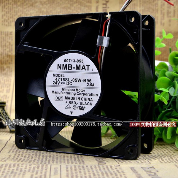 For Genuine NMB-MAT 4715SL-05W-B96 24V 2.5A 12038 Violent Inverter Cooling Fan