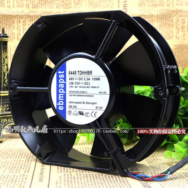 For original EBMPAPST 17.2*15*5.1 cm violent fan 6448TDHHBR 48V 159W