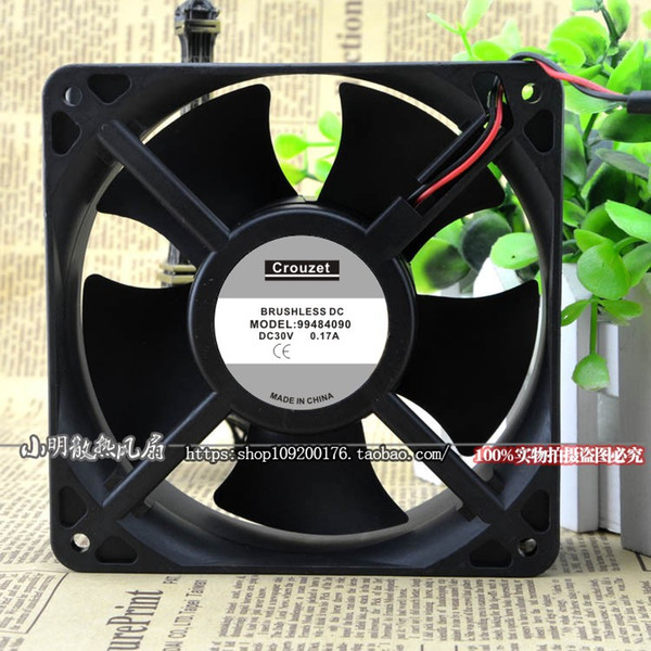 For original crouzet 99484090 30V 0.17A 12cm 12038 mute cooling fan