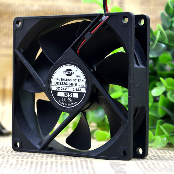 For Taiwan SINWAN OD9225-24HB 9CM 9225 24V 0.18A Inverter Cooling Fan