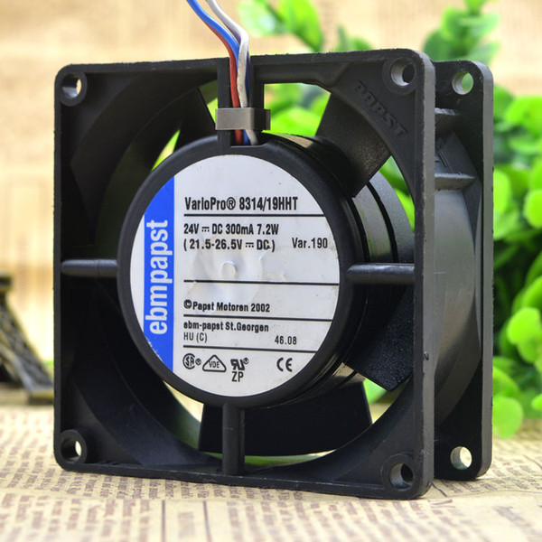 For Germany EBM PAPST 8314/19HHT 24V 7.2W 4-wire 8CM 8032 inverter fan